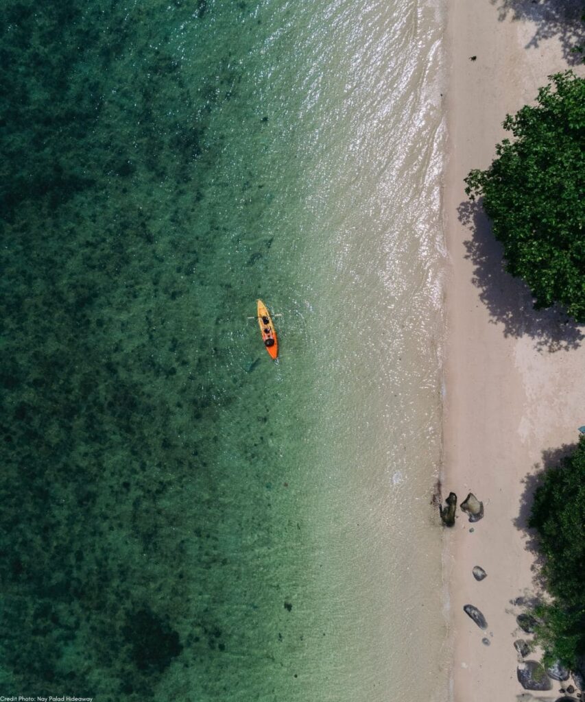 Kayak sur la mer